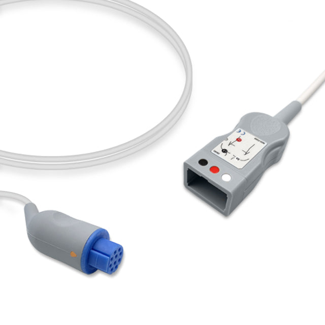 GE Datex-Ohmeda ECG 3-Lead Trunk Cable AHA - 545307-HEL