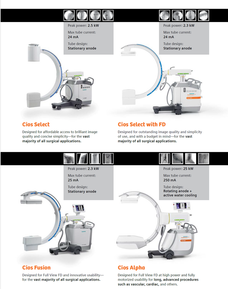 Siemens Cios Fusion C-Arm System – Medical Equipment Doctor