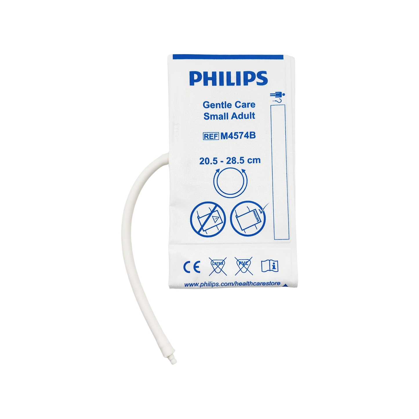 Philips NiBP Cuff Single Tube Non-Woven Fiber Adult Small (20.5-28.5cm) - M4574B / 989803148021