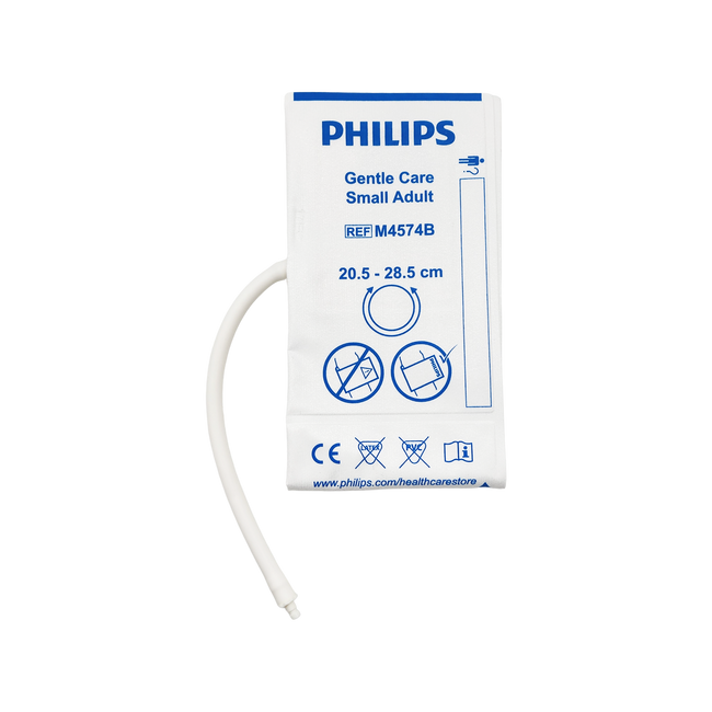 Philips NiBP Cuff Single Tube Non-Woven Fiber Adult Small (20.5-28.5cm) - M4574B / 989803148021