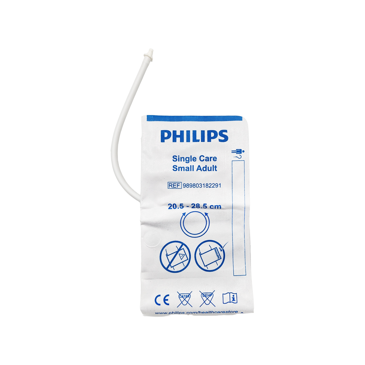 Philips NiBP Cuff Single Tube Non-Woven Fiber Small Adult (20.5-28.5cm) - M4554B / 989803182291