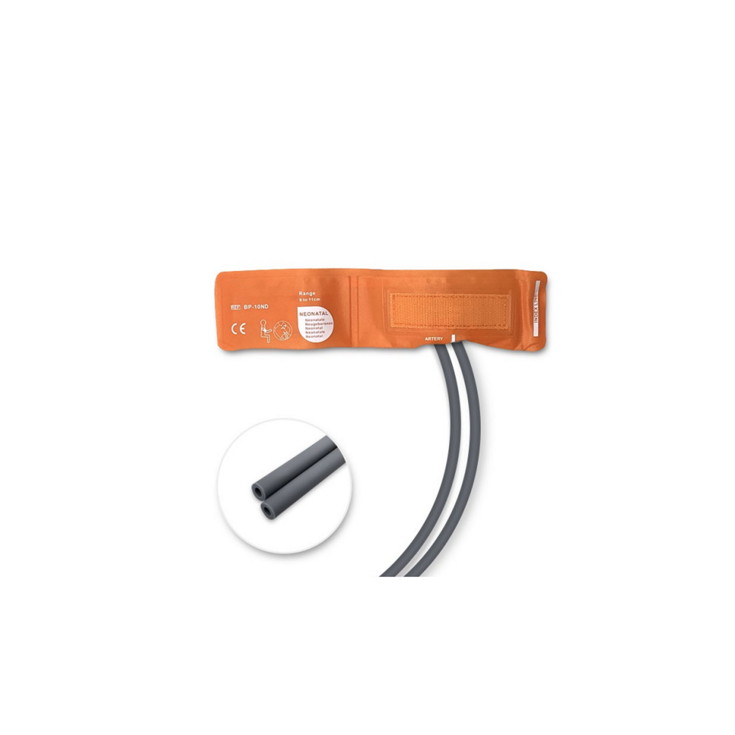 NiBP Cuff Double Tube (No Fitting) Bladderless Large Adult Long (35.5-59.0cm)