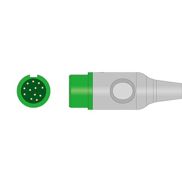 Mindray/Datascope ECG Direct-Connect Cable 3-Lead Adult/Pediatric Snap - 040-000965-00