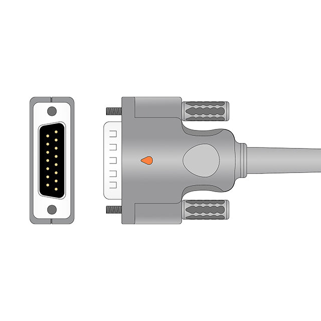 Philips EKG Direct-Connect Cable One-Piece 10-Lead Adult/Pediatric Banana - M2461A