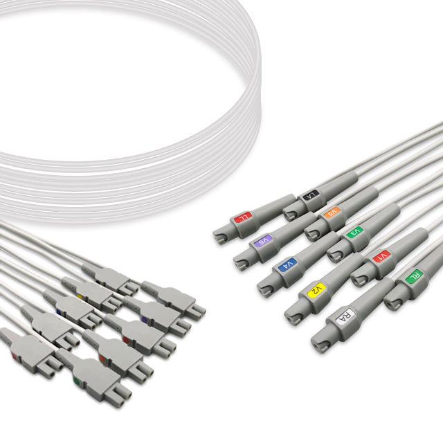 GE Marquette EKG Leadwires Cable Universal 10-Lead Adult/Pediatric Without Adapters - 420101-002