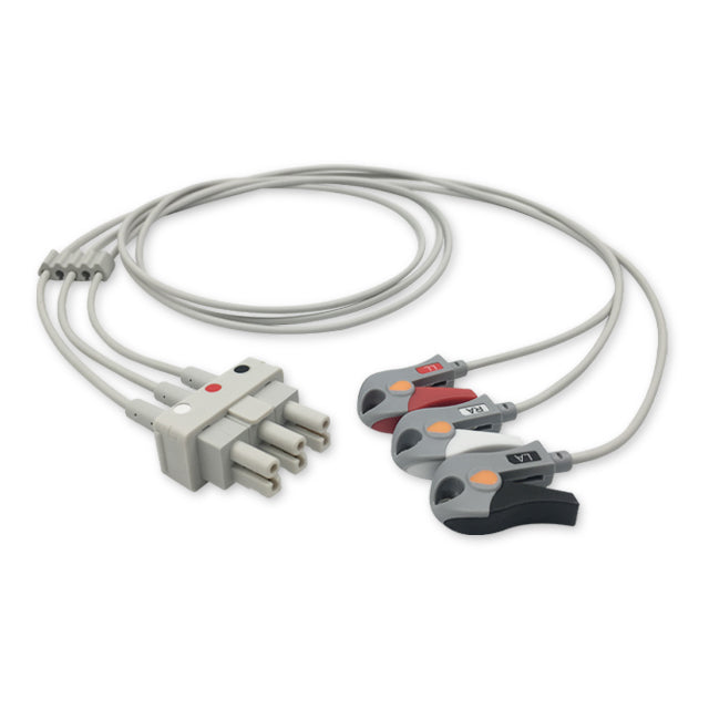 Philips ECG Leadwire Cable 3-Lead Adult/Pediatric Pinch/Grabber (Individual) - M1603A