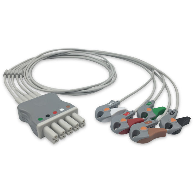Mindray / Datascope ECG Leadwire Cable 3-Lead Adult/Pediatric Pinch/Grabber (Grouped) - 0012-00-1262-01