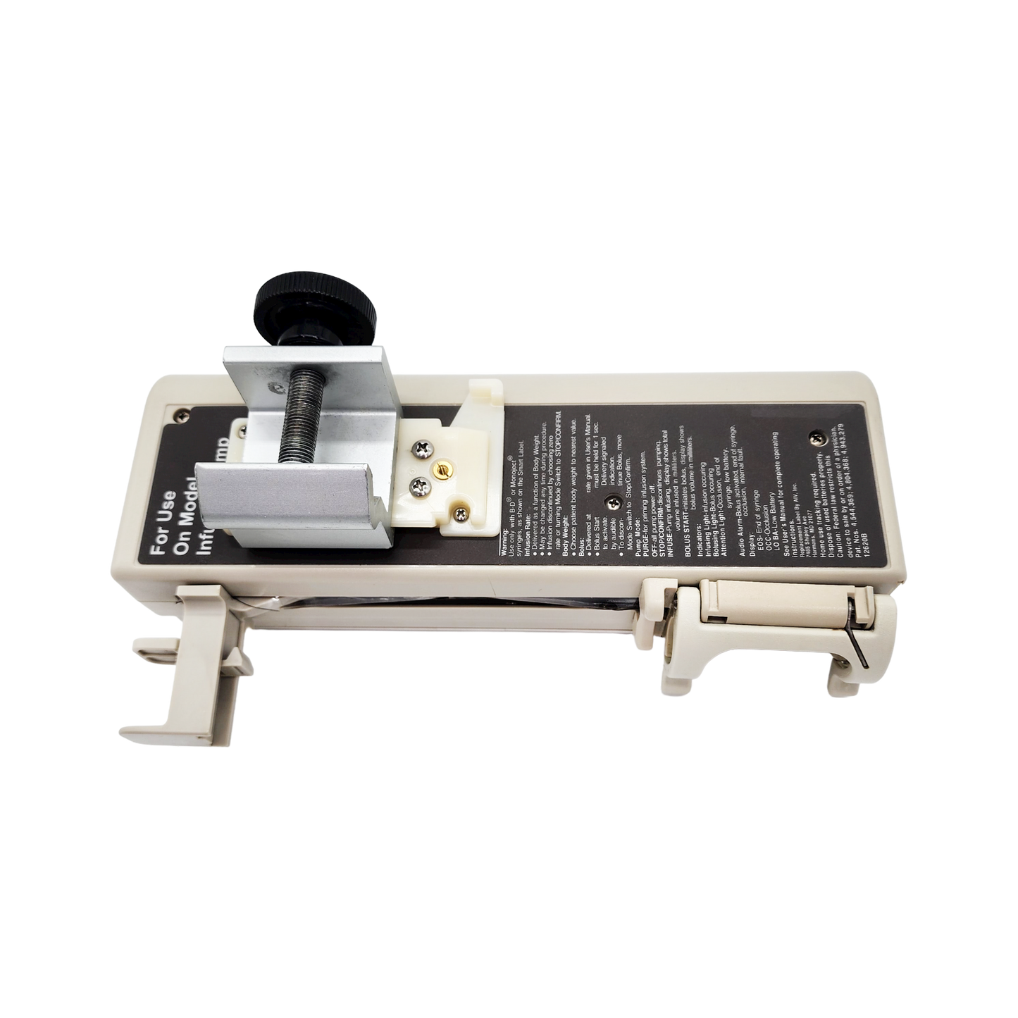 Baxter Bard Infus O.R. Syringe Pump w/ Pole Clamp