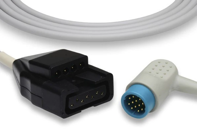 Stryker / Physio-Control ECG Trunk Cable 10-Lead Dual Port, 7-Pin and 4-Pin Adult/Pediatric - 11110-000110