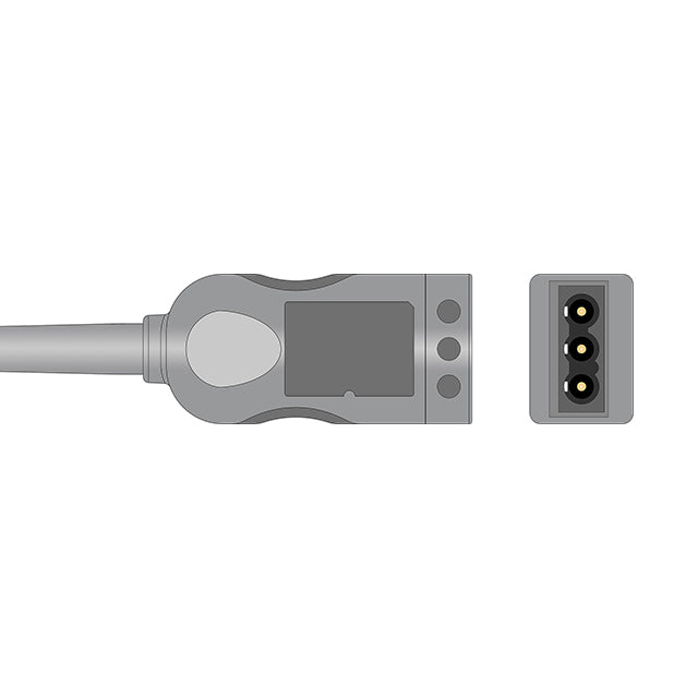 Philips ECG Trunk Cable 3-Lead Molded Din Style Adult/Pediatric - M1669A