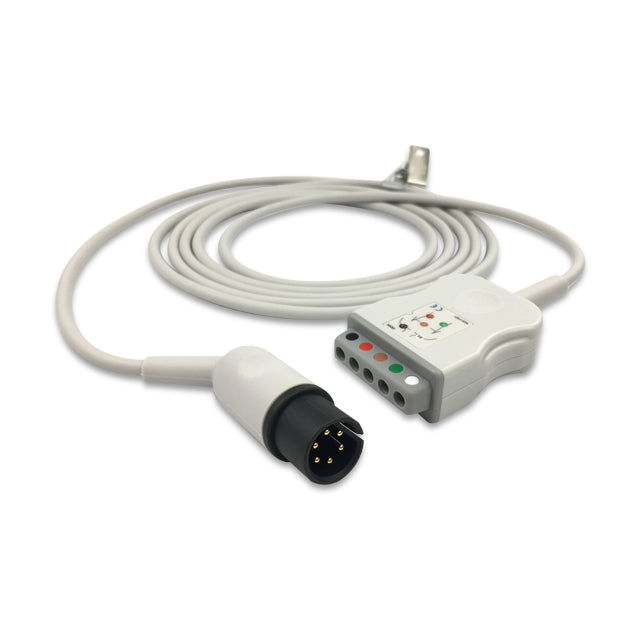 Mindray / Datascope ECG Trunk Cable 5-Lead Din-Style Connector Adult/Pediatric - 0012-00-0620-01