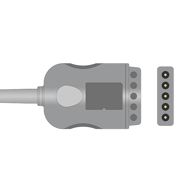 Mindray / Datascope ECG Trunk Cable 5-Lead Din-Style Connector Adult/Pediatric - 0012-00-0620-01