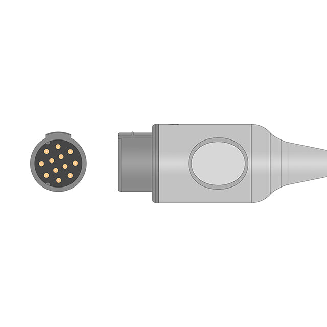 GE Corometrics FSE Cable ROUND Qwik Connect Plus Fetal Spiral Electrode Adult/Pediatric Leg Plate Adapter - 1590AA0