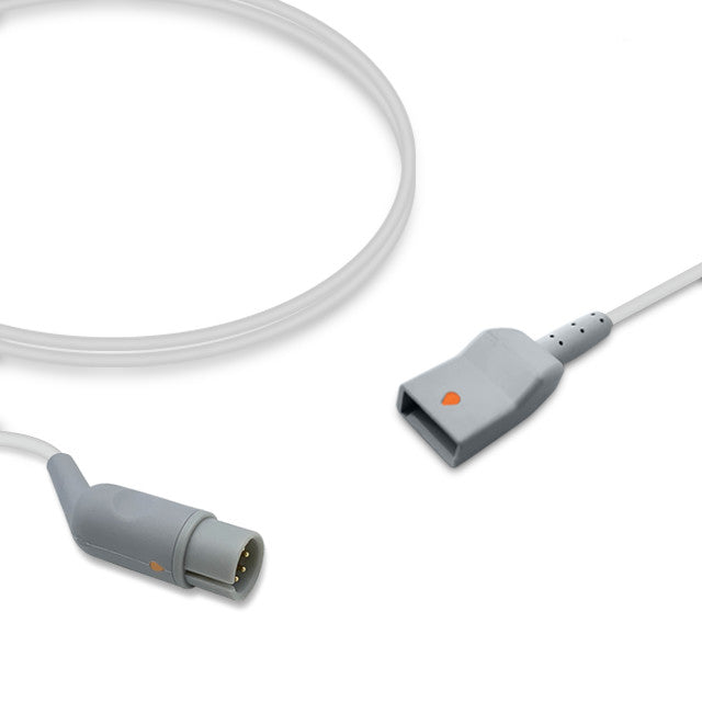 AAMI IBP Adapter Cable - (Use w/ Utah Disposable Transducer & w/ Siemens 10-Pin IBP Cable Connector)
