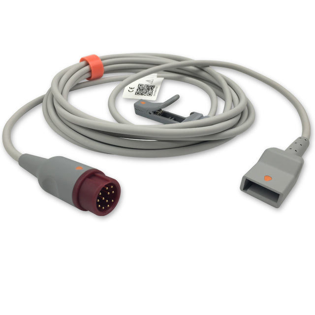 Mindray / Datascope IBP Adapter Cable Utah Transducer Connector - 650-206M