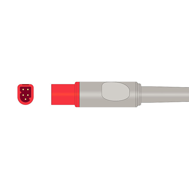 Mindray / Datascope IBP Adapter Cable Abbott / Medex Transducer Edwards Connector - 040-000054-00