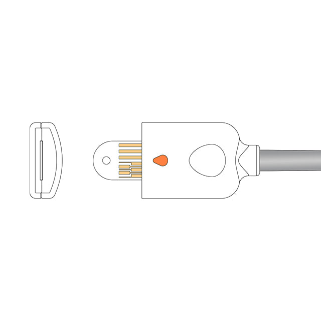 Masimo SpO2 Adapter Cable - (Use w/ Masimo-LNCS Sensor) - 1816