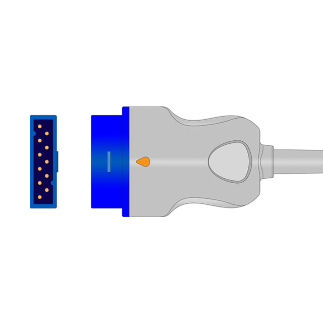 GE LNC GE10 Nellcor OxiSmart SpO2 Adapter Cable