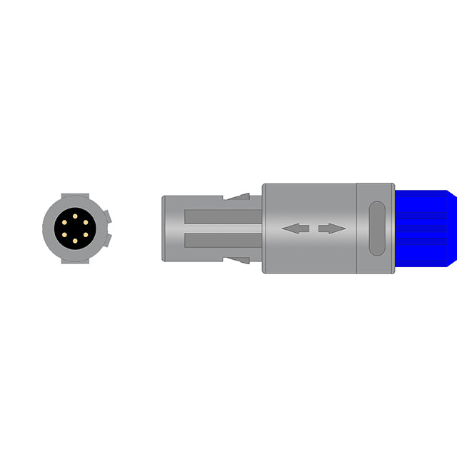 Mindray / Datascope Masimo LNCS SpO2 Adapter Cable - 0010-30-42625