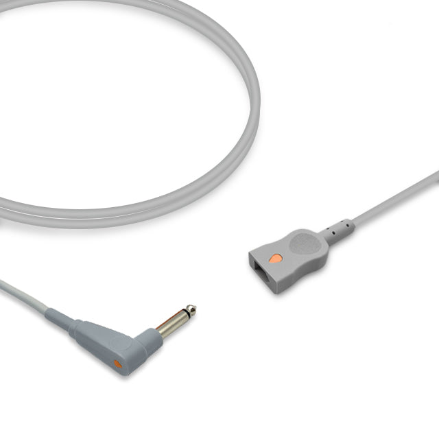 YSI Temperature Adapter Cable Rectangular Dual Pin Connector, 90° - 502-0400